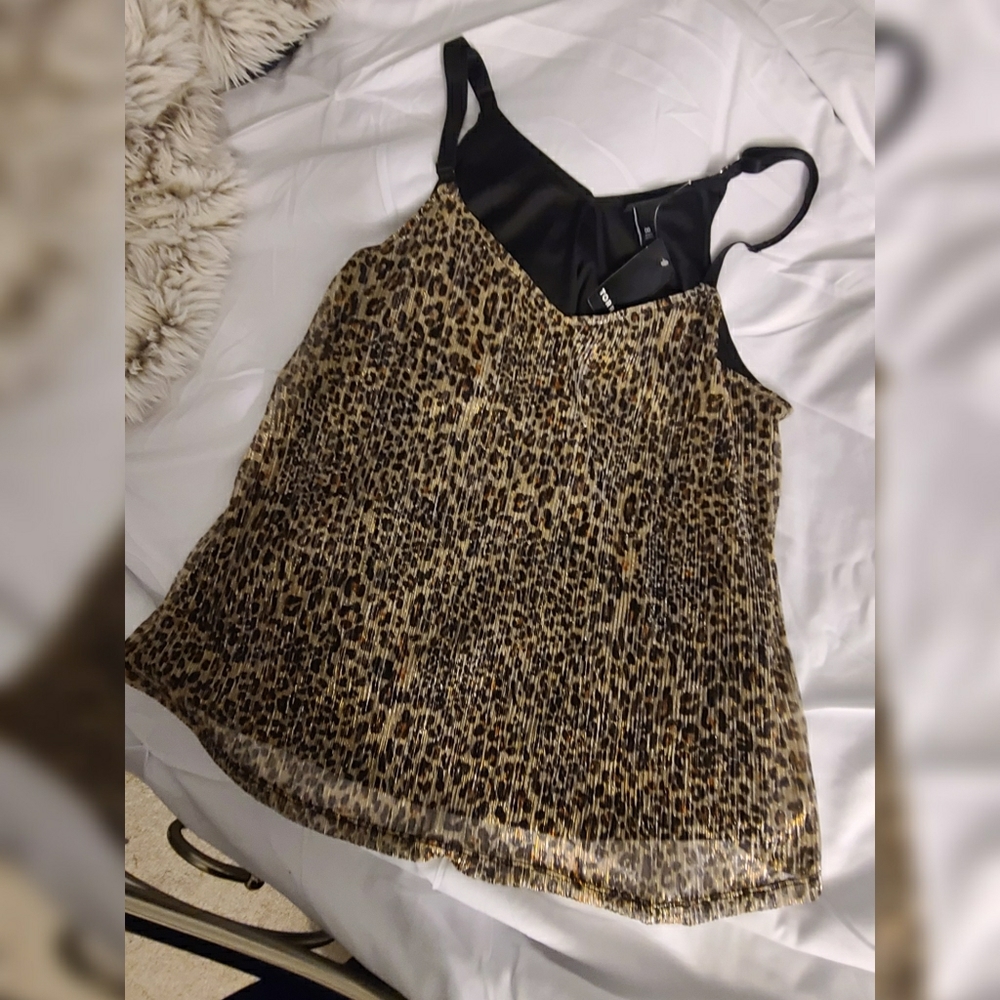 Torrid Leopard Cami Sparkle Swing Tank 00x